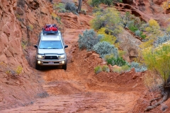 Descending the Flint Trail in Canyonlands National Park's Maze District - 4x4 mandatory!