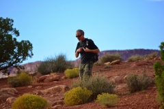 Hiking in The Maze within Canyonlands National Park