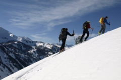 Backcountry skiing in Utah's Wasatch Mountains