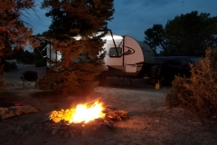 Our BLM boondocking site adjacent to Mesa Verde National Park, Colorado
