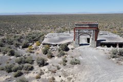 What remains of the school at the ghost town of Metropolis, Nevada.