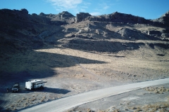 Our camp at Bonneville Salt Flats
