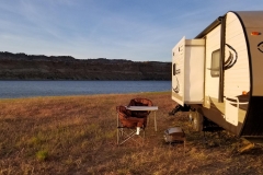 Boondocking at Flaming Gorge National Recreation Area, in Utah at the Wyoming line